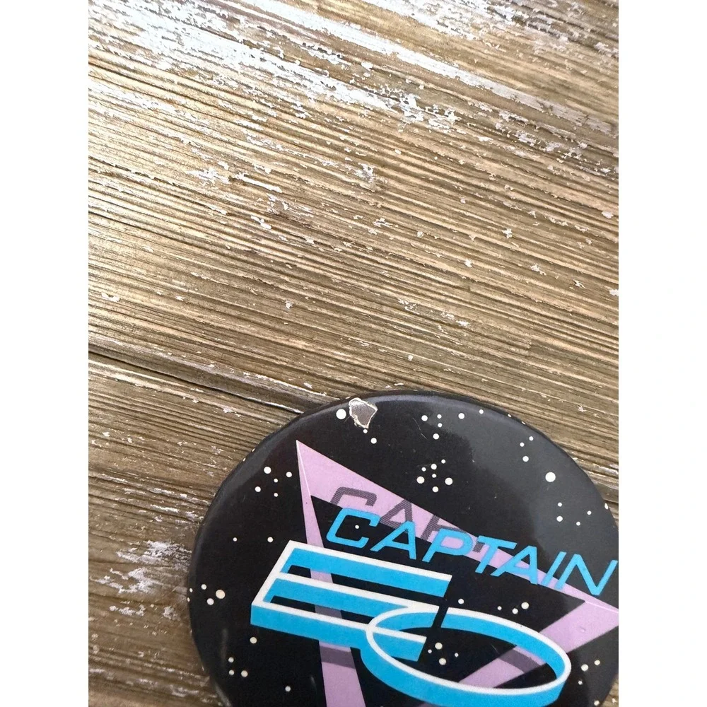 Vintage 1986 Disney Captain EO Pin 3 Inch Button Michael Jackson Epcot 80s